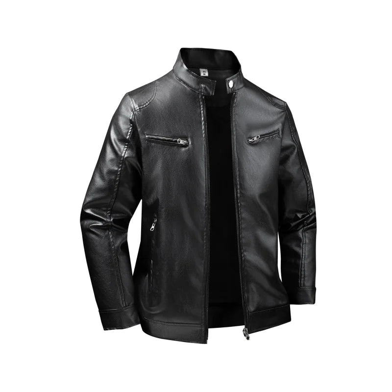Men's Jackets Men Leather Jacket Motorcycle Coats Outwear Fashion Brand Male Pu Slim Fit Leather Jackets Mens Blazer Clothes