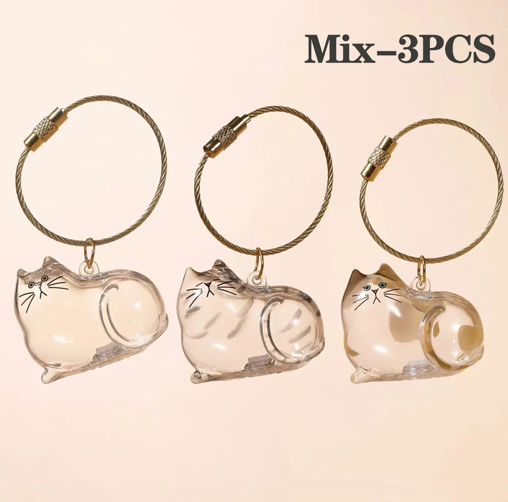 Pet Hair Memorial Keepsake Box & Bottle - Transparent Storage Container for Cat Fur, DIY Decor Gift for Pet Lovers Home Display