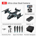 JIKEFUN LM19 Max RC UAV Osprey Helicopter with Camera 4K HD Fly Around Remote Control Drone Brushless Quadcopter Toys for Adults