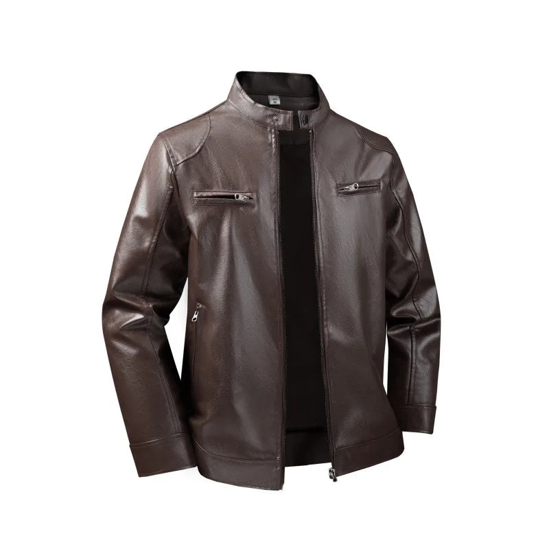 Men's Jackets Men Leather Jacket Motorcycle Coats Outwear Fashion Brand Male Pu Slim Fit Leather Jackets Mens Blazer Clothes