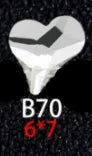 100PCS B41-80 Flat Bottom Special-Shaped Drill  Crystal Sleek Rhinestone 3D Manicure Nail Art Decoration Charms Jewelry