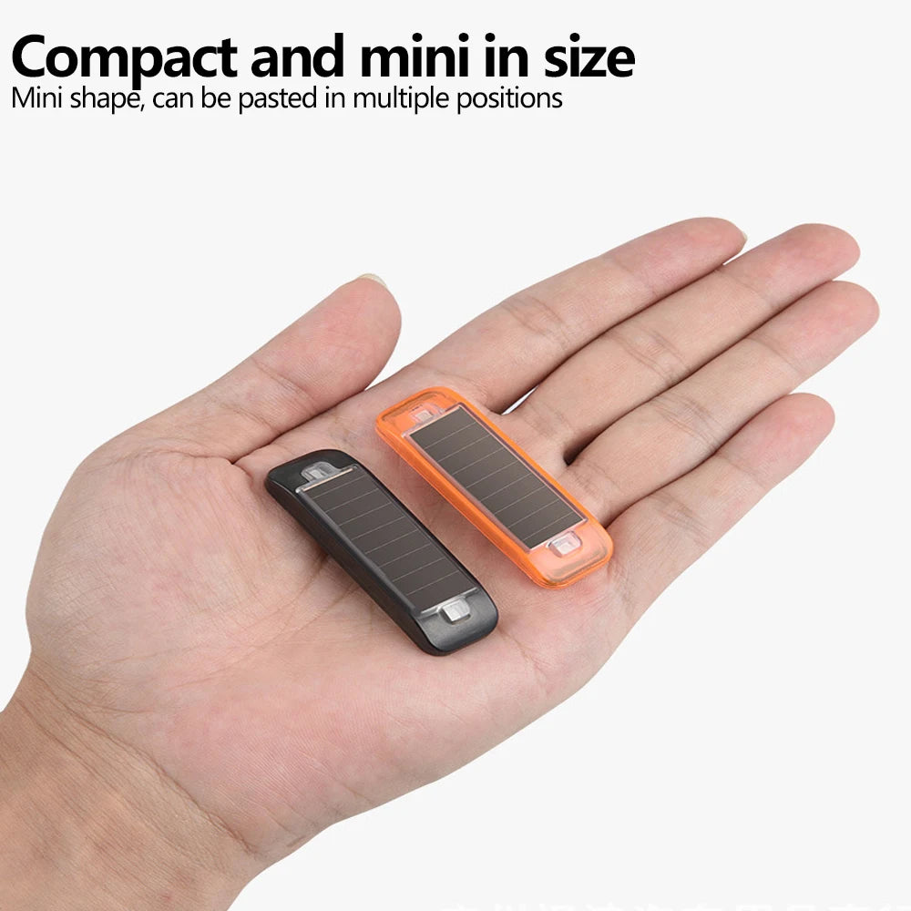 Mini Solar LED Car Warning Light, Wireless Anti-Theft Flashing Lamp, Simulated Dummy Alarm Security Light
