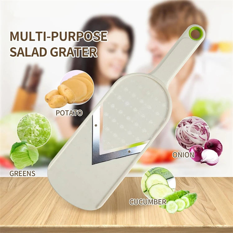 Cabbage Slicer Handheld Mandoline Slicer Stainless Steel Sauerkraut Coleslaw Cutter Vegetable Chopper Potato Chips Slicer JT580