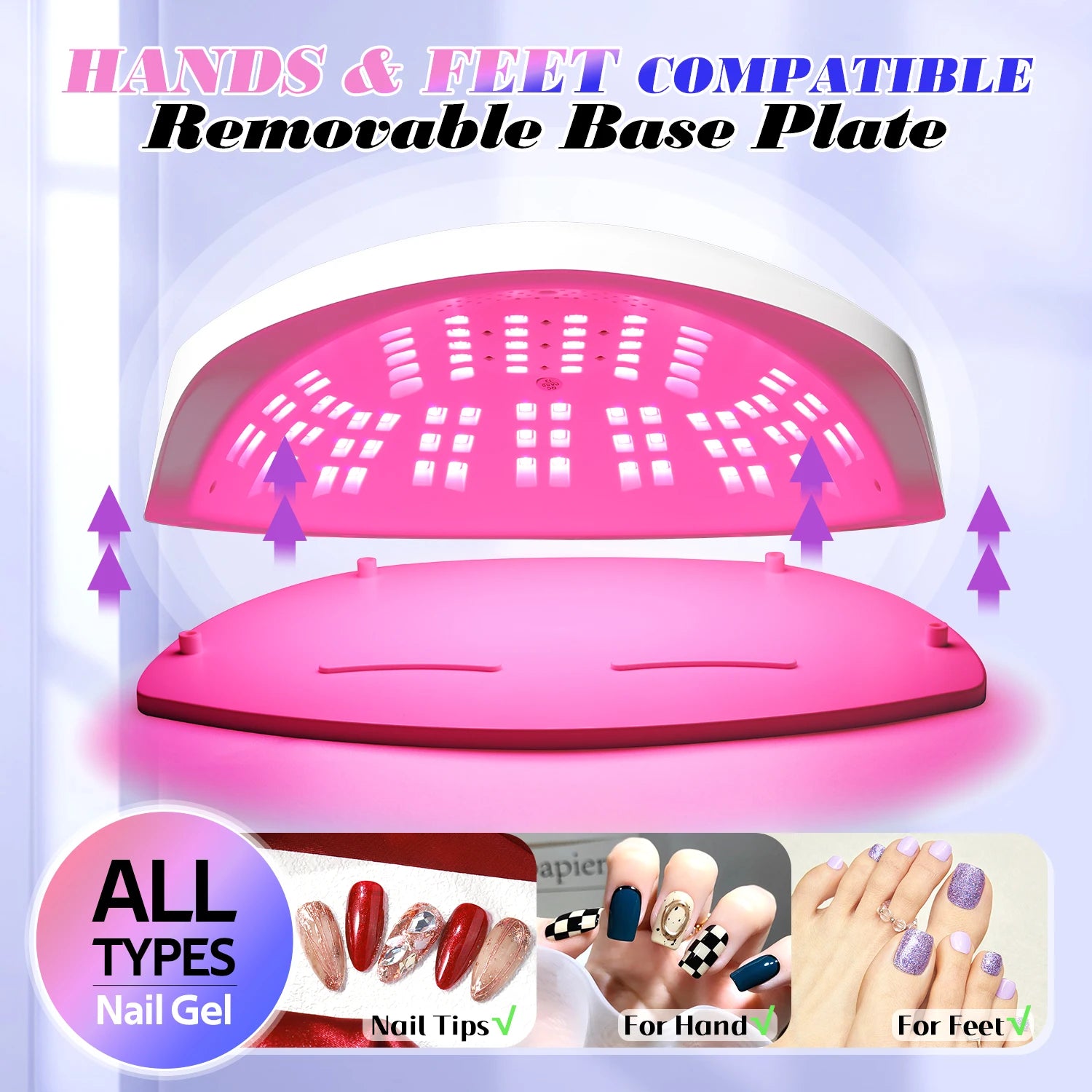380W UV LED Nail Drying Lamp Professional UV Nail Lamp for Fast Curing Gel 84LEDS Gel Polish Drying Lamp With Lntelligent Sensor