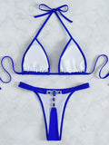 Extreme Mini Micro G String Diamond Bikini Women Swimsuit Female Swimwear Two Pieces Bikini Set Halter Bathing Suit Swim Lady