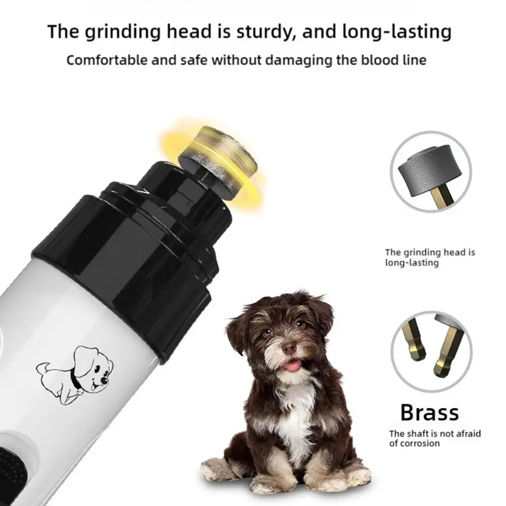Dog Nail Trimmer Electric Dog Nail Grinder Puppy Cat Nail Clippers Professional Pet Grooming Gadget Diamond Bit Replacement Head