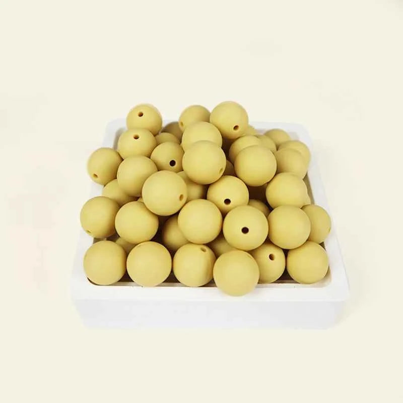 12mm Siilcone Round Beads 100/50/20Pcs For Jewelry Making To Make Bracelets DIY Keychain Necklace Jewelry Accessories BPA Free
