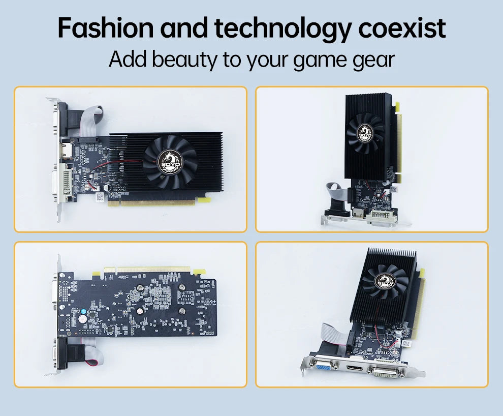 SOYO Graphics Cards NVIDIA GeForce GT 240 1G GDDR3 128bit DVI*1VGA*1 Video Card For Desktop Gaming Computer