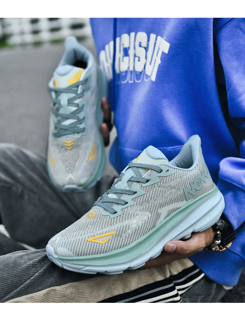 Marathon Sports Running Shoes Men Breathable Lightweight Sneakers Comfortable Athletic Nonskid Leisure Outdoor Sneakers for Men