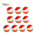 10Pcs Inflatable Beach Ball Colorful Balloons Swimming Pool Party Water Game Balloons Beach Sports Shower Ball Fun Toys for Kids