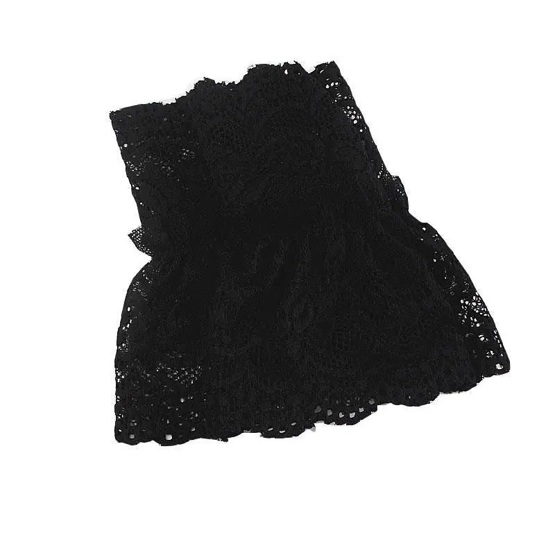 1Pair Detachable Fake Sleeves Spring Autumn Lace Ruffles Elbow Sleeve Cuff Sweater Decorative Sweet Female Transparent Cuffs