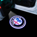 2Pcs Fashion LED Car Door Welcome Light Logo Projector for Alfa Romeo Spider Giulia Giulietta 147 156 159 Mito Stelvio GT Spider