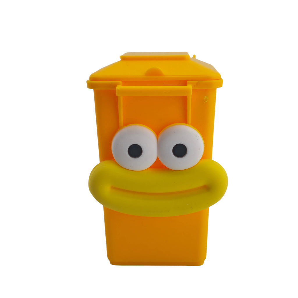 Kids Trash Can Children's Waste Disposal Bin Easy-Lift Lid Small Trash Can Toys - Fun Cartoon Design