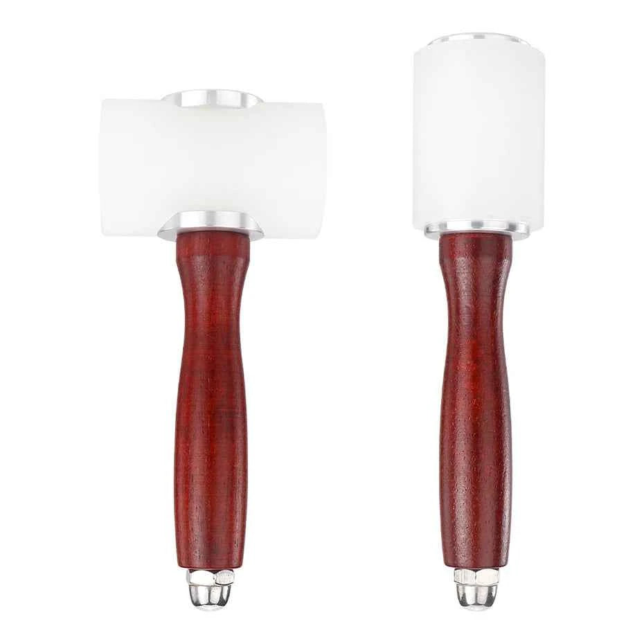 Leather DIY Carving Hammer Leathercraft Mallet Leather Work Sew Cowhide Rawhide Mallet Rubber Mallet for Flooring, Woodworking