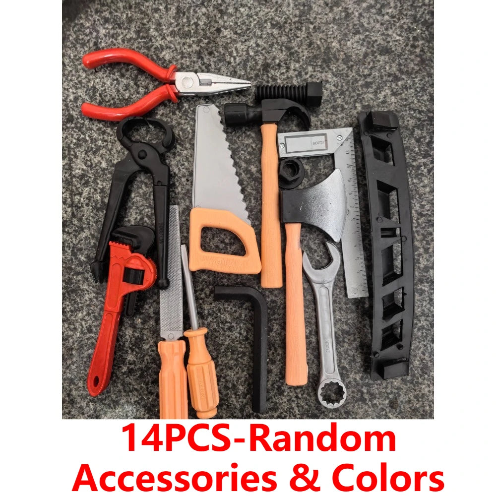 Kids Toys Simulation Repair Tools Set for Boy Safe Plastic Children Maintenance Tools Screwdriver Hammer Tongs Pretend Play Toy