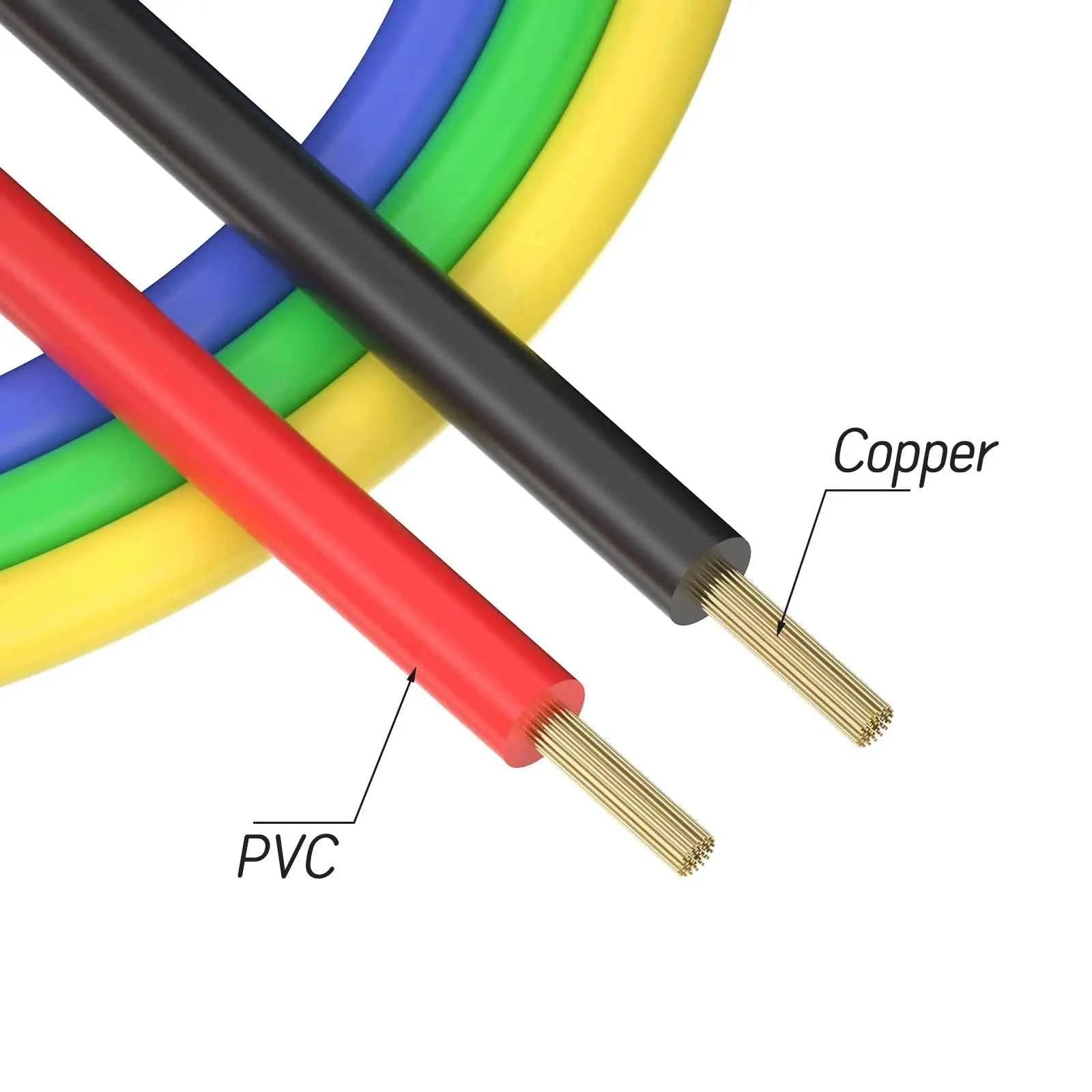 5PCS Test Leads 4mm Stackable Banana Plug to Crocodile Alligator Clips Flexible Cable Wire 3.3ft/1m for  Electrical Testing