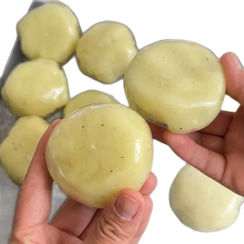Realistic Mashed Potato Squishy Ball, Textured Soft Slow Rising, Crinkle Sound ASMR Stress Relief Squeeze Fidget Toy for Adults
