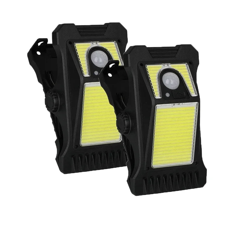 KDULIT Solar Garden Lights Outdoor Solar Clip Light Waterproof Motion Sensor Camping Lamp Fence Street Landscape Wall Decoration