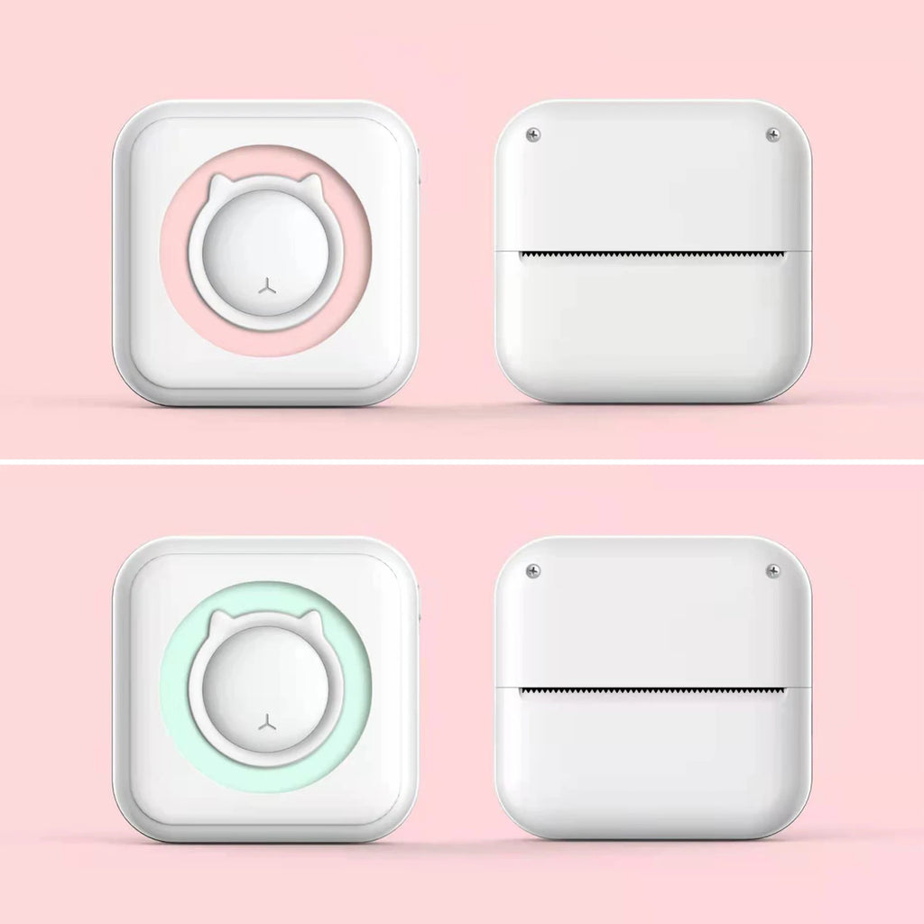 Portable Mini Thermal Printer Wirelessly BT 203dpi Photo Label Memo Wrong Question Printing With USB Cable Imprimante Portable