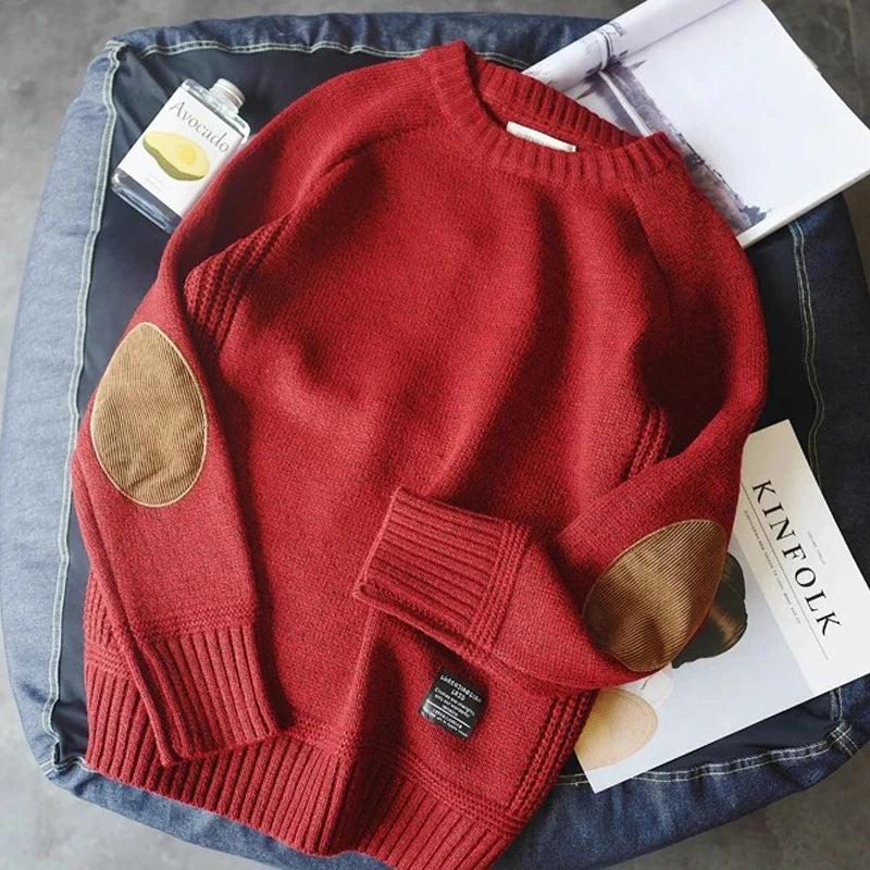 Sweaters Male 2026 Winter New Style Thick Warm Sweater Men Youth O-neck Sweaters Autumn Men's Wool Pullovers Size Plush M-5XL