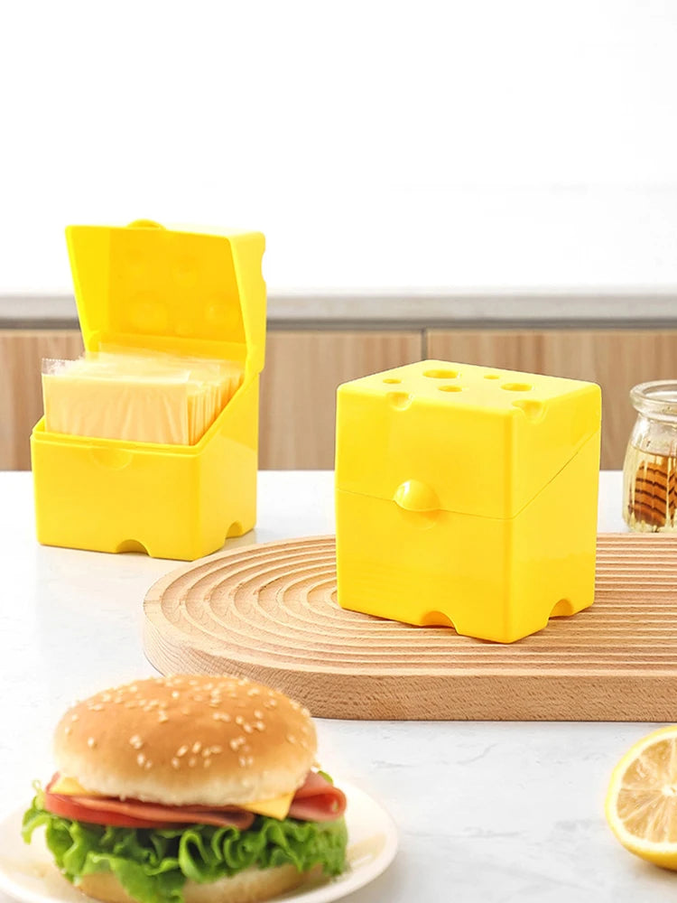 Clamshell Cheese Box, Household Kitchen Crisper, Butter, Cheese, Cheese Packaging Storage Box, Refrigerator Food Crisper Box