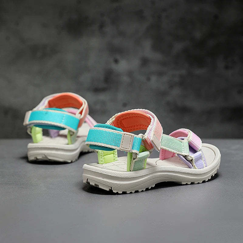 Summer Children's Sandals Breathable Sports for Girls Casual Outdoor Beach Shoes Kids Non-slip Soft Sole Sandalias Size 30-38