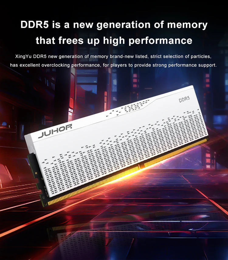 JUHOR DDR5 16GB 4800MHz 5600MHz 6000MHz  RAM UDIMM for Computer PC Desktop Memory Ram DDR5