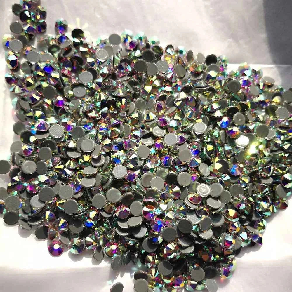Hotfix Crystal AB Rhinestones DIY Iron On Jewelry Making Glass Beads Flatback Crafts Accessories Stones For Cap Dancing Dress