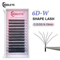 6D W Shape Eyelash Extensions - Pre Made Self Fan Lashes for Easy Application | Blooming Lashes Professional Kit