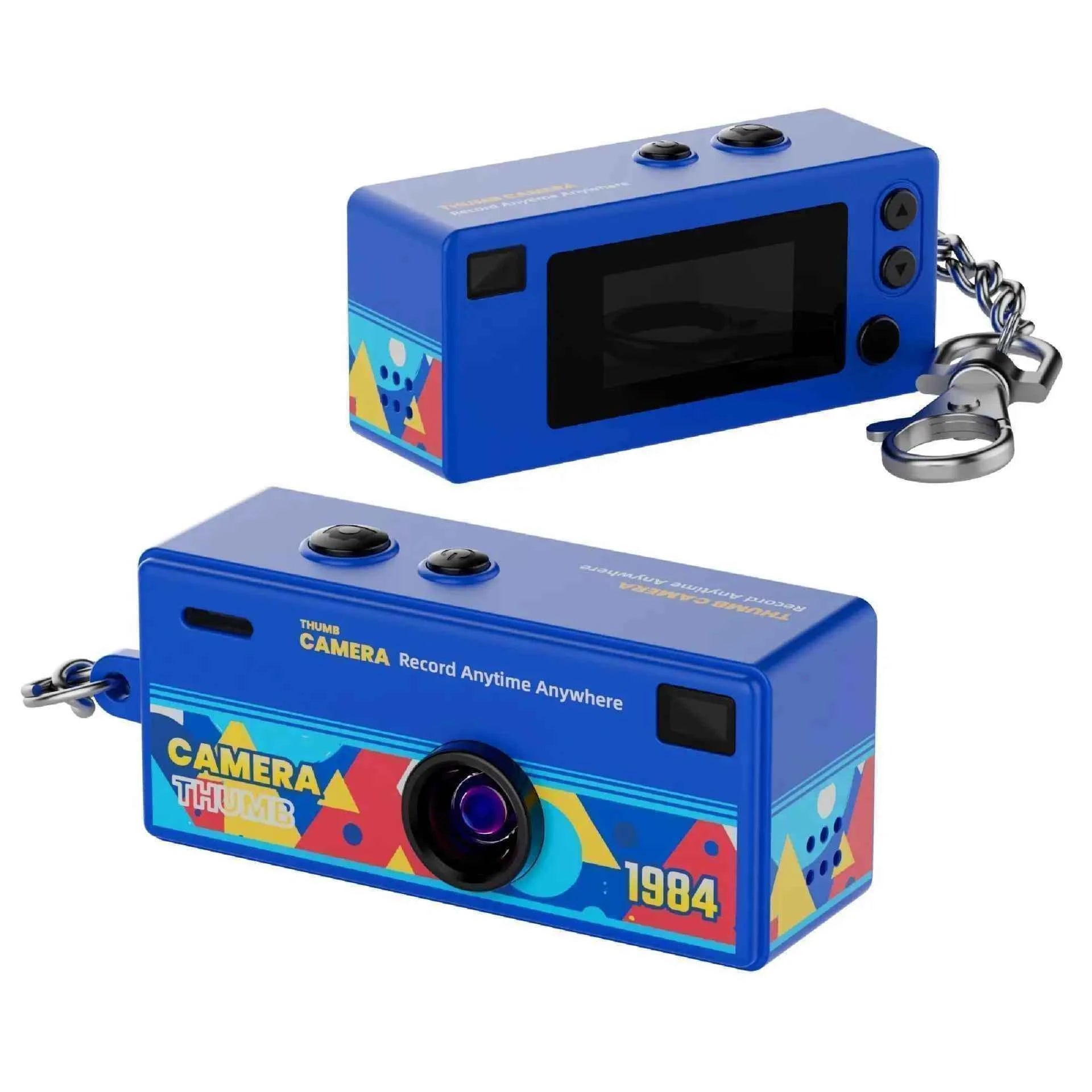 Thumb Camera 1080P FHD, 130° Wide-Angle Lens with AF Autofocus & Fill Light, Portable Mini Camera with TFT LCD Screen mini CCD