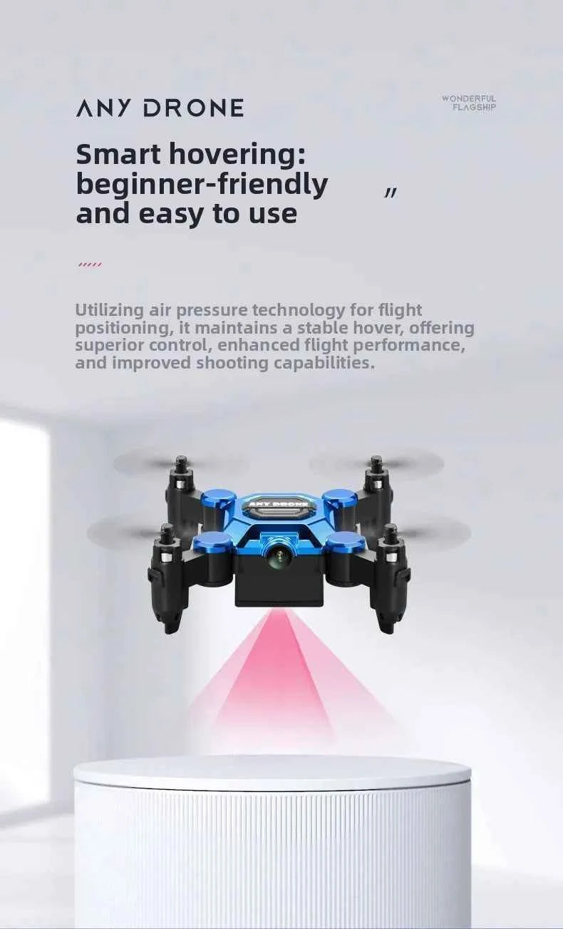Mosquito drone, mini folding drone, aerial camera drone, student remote-controlled helicopter, small toy