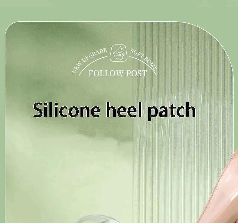 Silicone Heel Protectors High Heels Heel Stickers Adjustable Size Adhesive Anti-slip Insoles Pain Relief Foot Care Products