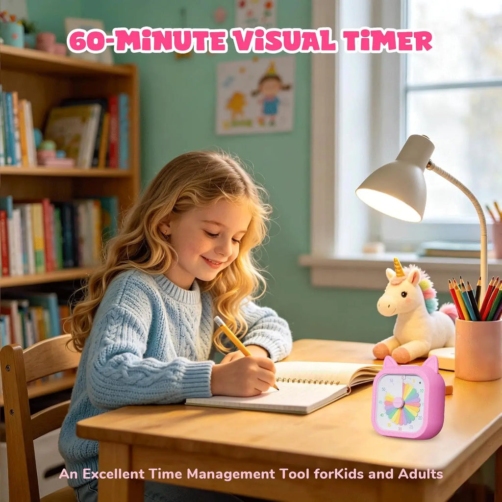 Kids Timer Self Discipline Device Visual Time Management Tool 60 Minutes Countdown Students Study Homework Focus Learning Clock