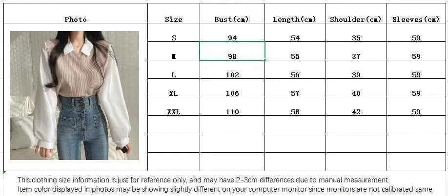Summer Blouse Women Korean Style False Two-piece Polo Collar Blouses Y2k Tops Streetwear Loose Youth Pullovers Elegant Shirt