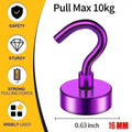 3/6Pcs Magnetic Hooks Heavy Duty, 25 LBS Strong Magnets with Metal Hooks for Refrigerator, Kitchen, Workplace