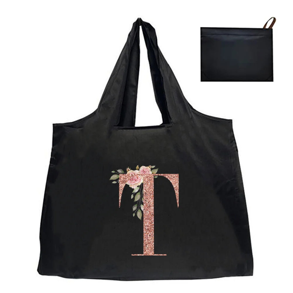 Shopping Bag Tote Bag Foldle Grocery Organizer Reusable Handbags Shoulder Bags Convenient Large-Capacity Large Tote For Fashion