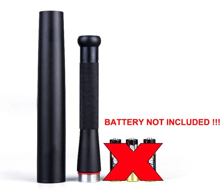 Security Outdoor Emergency Personal Defense Supplies Self Defense Baseball Bat Led Flashlight Stick Equipments Self Defense