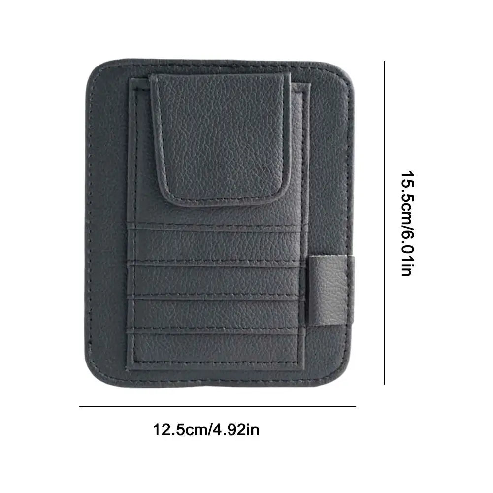 Auto Sonnenbrille Organisator Multi-Tasche Besuchskarte Aufslagbeheer Sonnenbrille Halter Visor Accessoires Auto Interieur