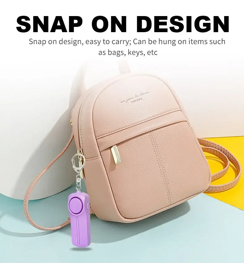 Personal Security Alarm Self Defense 130dB Loud Keychain Portable Safety Anti-satyr for Women Child Elder Girl Emergency Alarm