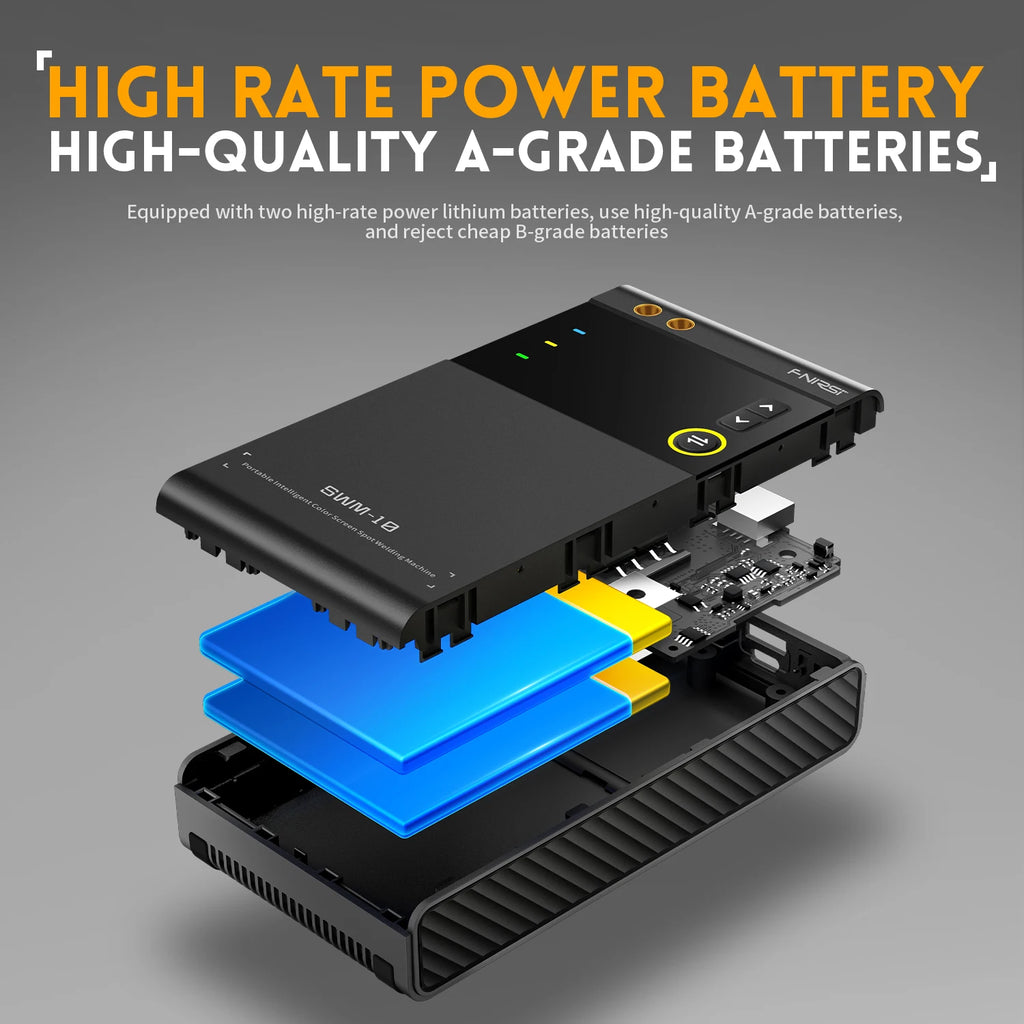 FNIRSI SWM-10 spot welder, 18650 battery assembly, up to 0.25mm, 5000mAh