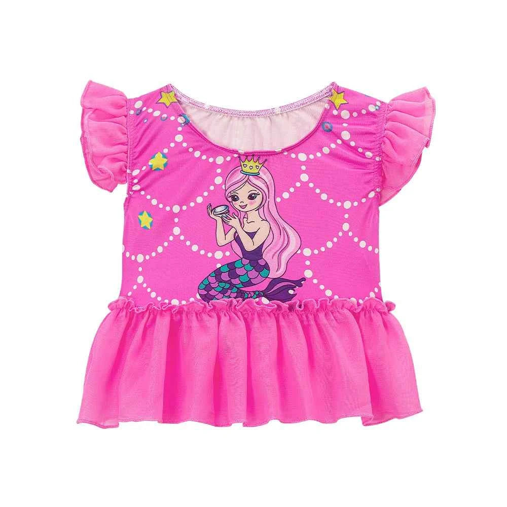 3PCS Mermaid Tails Swimwear Set for Swimming Girls Princess Bathing Suit Sets Kids Mermaid Swimsuit Swimable Costume