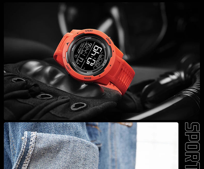 New SMAEL 8105 Watches Camo Strap Military Sport Watch for Men Clock Fashion Digital Wristwatch Waterproof Shockproof Watches