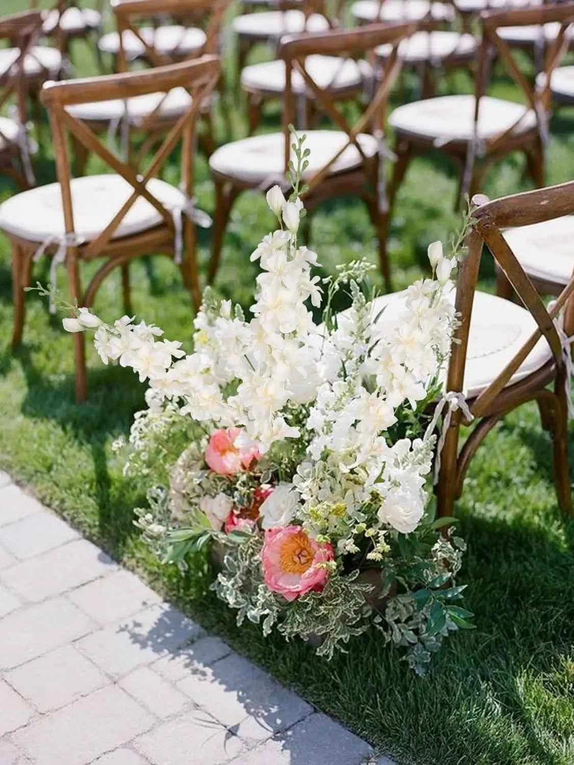 YeeNanee 6pcs Blue Delphinium Artificial Flowers Long Stem Larkspur for Wedding Centerpieces Floral Arrangements Home Vase Decor