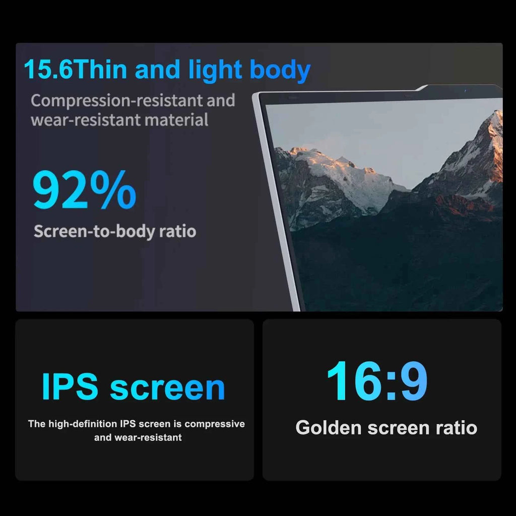 New Windows 11 Pro 15.6" Laptop Computer PC Intel Core i9 10980HK 16GB RAM 1TB SSD Fingerprint Unlock Notebook Backlight Laptop