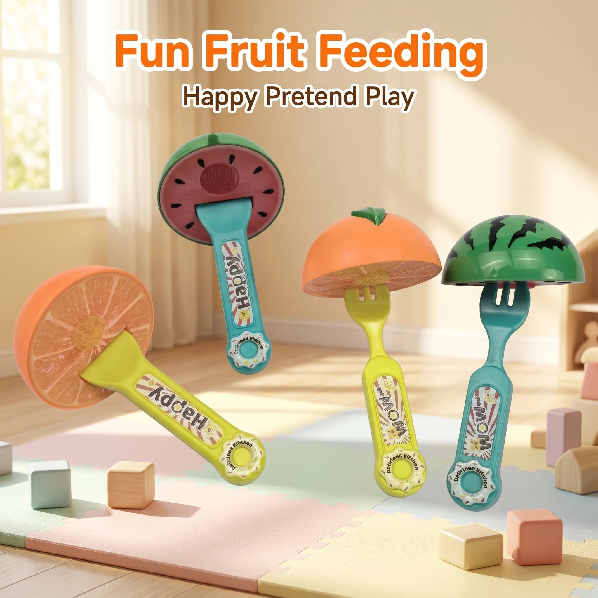 Kids Kitchen Set Creative Feeding Toy Set Simulation Fruit Cutting Role Playing Game Toys Interactive Party Games Christmas Gift