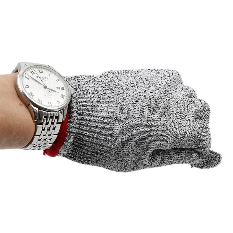 Grade 5 Anti-cut Gloves Safety Cut Proof Stab Resistant  Kitchen Scratch Resistant Glass Cutting Safety Protection For Gardeners