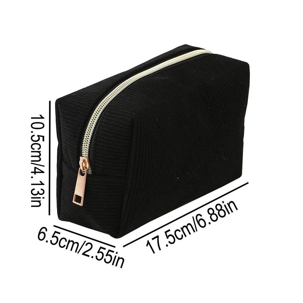 1pc Vertical Stripe Single-Layer Pencil Case, Student School Supplies Storage Bag, A Must-Have for the Back-to-School Season