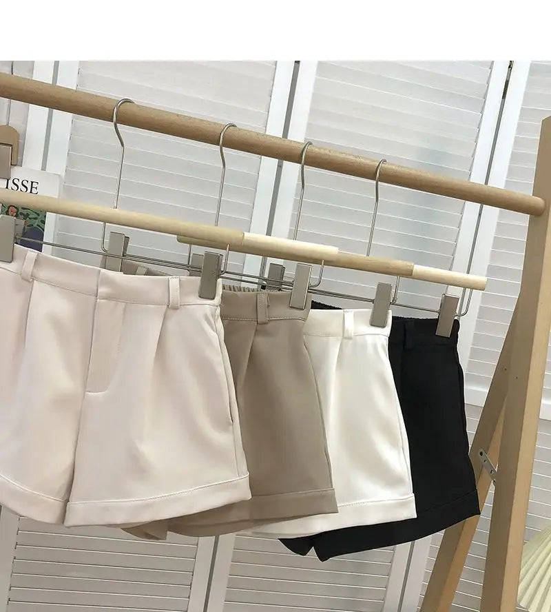 Women Shorts All-match Fashion New Arrival Solid Summer Casual Slim High Waist Korean Style Young Comfortable Daily Shopper Fit