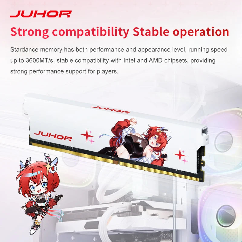 JUHOR DDR4 8GB 3200MHz CL16 High Performance Desktop Memory