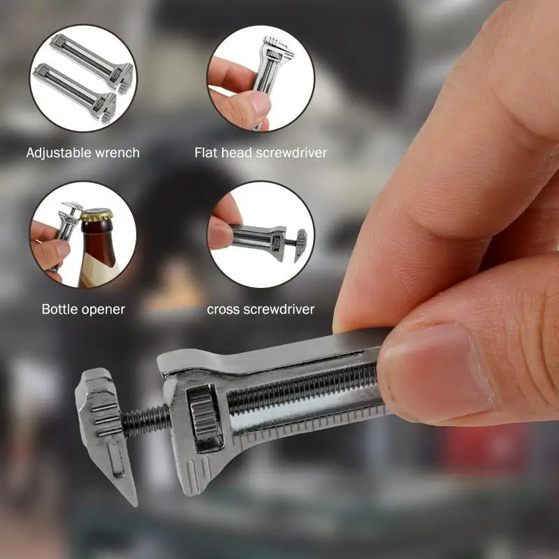 Advanced Outdoor Small Tools: Portable Mini Wrench & Multitool; Lightweight Titanium Alloy Mini Wrench and Multitool